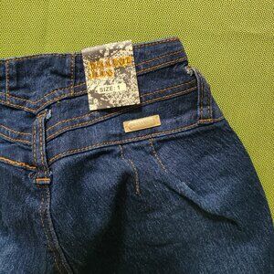 Deadstock sz 1 Diamante Vintage Jeans Skinny Kuro Stone Blue Pocketless Booty